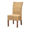 Baxton Studio Shamara Modern Bohemian Natural Rattan and Mahogany Wood Dining Chair 217-12733-ZORO